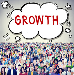 Sticker - Growth Grow Development Improvement Change Concept