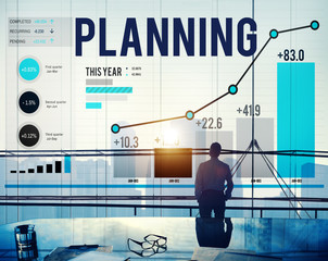 Canvas Print - Planning Plan Ideas Guidelines Mission Strategy Concept