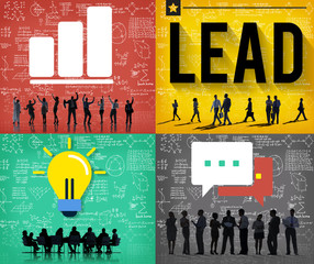 Poster - Lead Leadership Management Support Team Concept