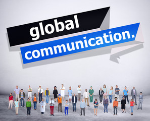 Wall Mural - Global Communications Connection Communicate Concept