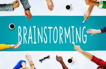 Poster - Brainstorming Discussion Thinking Ideas Concept