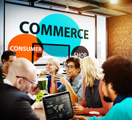 Canvas Print - Commerce Consumer Shop Shopping Marketing Concept