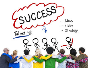Canvas Print - Success Talent Vision Strategy Goals Concept