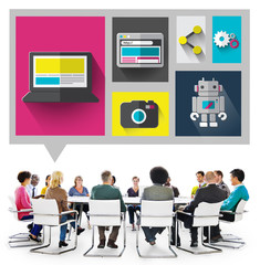 Poster - Digital Social Media Technology Internet Online Concept