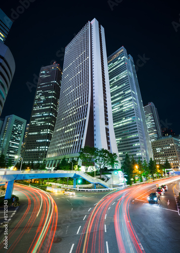 高層ビル群 東京 西新宿 夜景 Stock Photo Adobe Stock