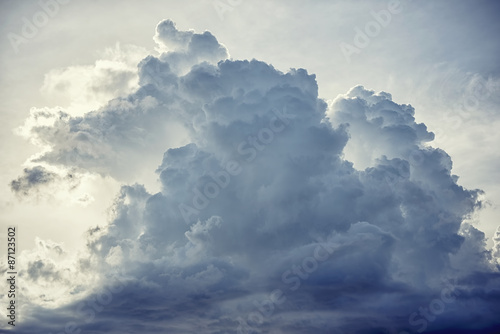 Fototapeta na wymiar Dramatic rain cloud background.