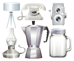 Wall Mural - household objects