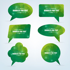 Fototapete - Abstract Creative concept vector empty speech bubbles set. For