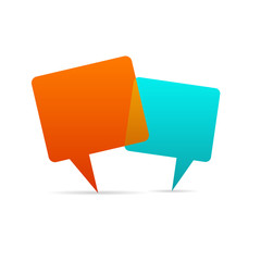 Fototapete - Abstract Creative concept vector empty speech bubbles set. For