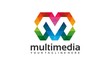 M Letter logo can be used by design studios, companies with letter M in company name.