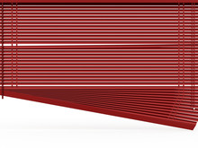 Red Blinds Rendered On White