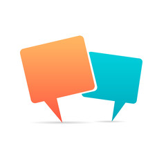 Fototapete - Abstract Creative concept vector empty speech bubbles set. For