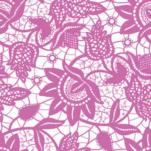 Magic Purple Lace Seamless Background