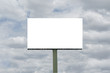 empty blank billboard with sky
