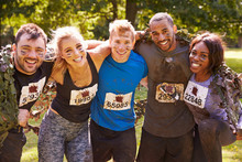 Competitors Celebrate Completing An Extreme Endurance Event