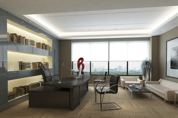 Office Photorealistic Render