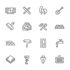 Wall Mural - Construction Icons