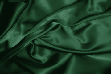 dark green silk