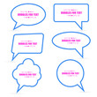 © happyvector071 - Abstract Creative concept vector empty speech bubbles set. For