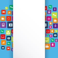 Fototapete - Abstract Creative concept vector empty speech bubbles. For web