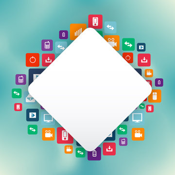 Abstract Creative concept vector empty speech bubbles. For web