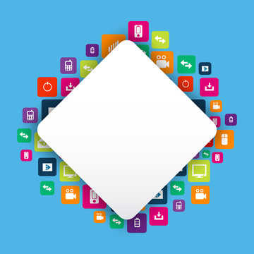 Abstract Creative concept vector empty speech bubbles. For web