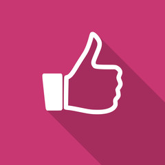 Aufkleber - like flat design modern icon