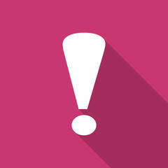Poster - exclamation sign flat design modern icon
