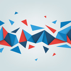 Poster - Illustration of abstract texture with triangles.
