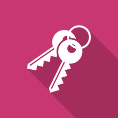 Fototapete - keys flat design modern icon