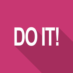 Aufkleber - do it flat design modern icon