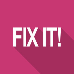 Aufkleber - fix it flat design modern icon