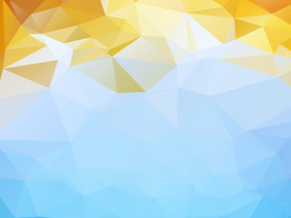 Poster - Blue Triangular Triangle Background