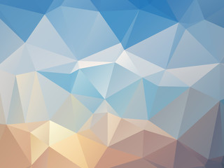 Wall Mural - blue triangular triangle background