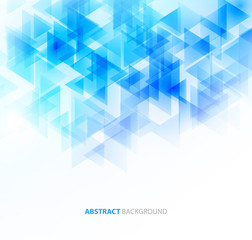 Poster - Abstract polygonal triangles poster. 