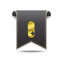 Health Kit golden Vector Icon Design