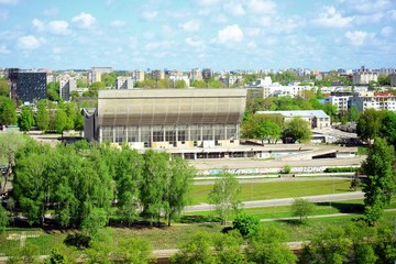 Wall Mural - View to the Vilnius city from Gediminas castle hill