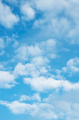 Wall Mural - white clouds in blue sky.