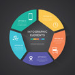 Infographic colorful circle