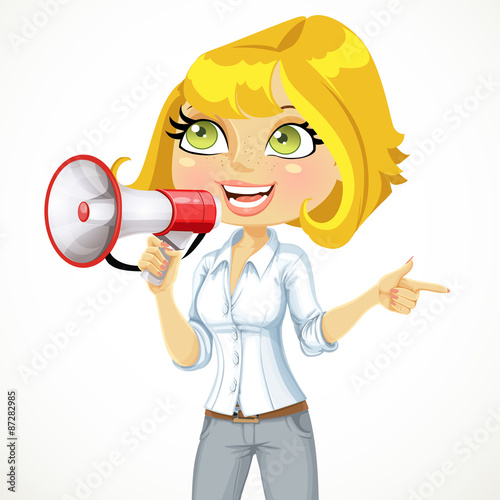 Image result for cute character megaphone