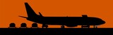 Fototapeta Dinusie - Handling cargo airplane