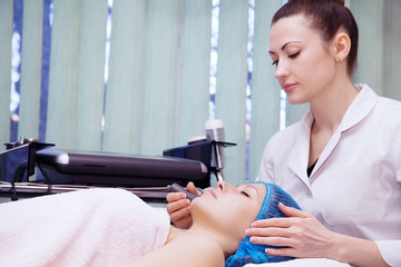 Mesotherapy facial at the cosmetician