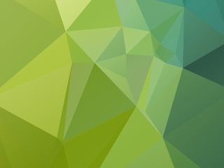 Poster - Green Triangular Triangle Abstract Background