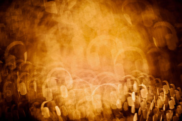 Wall Mural - Orange Bokeh Abstract