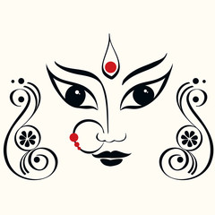 Goddess Durga. Eps8.