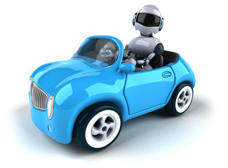 Robot and car