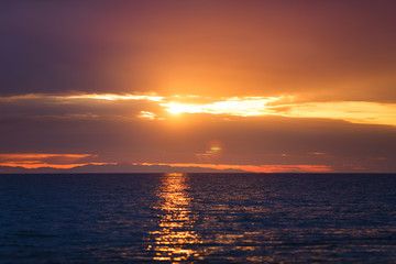 Wall Mural - Sunset in the Bay of Alanya