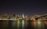Fototapeta Miasta - Manhattan, New York cityscape at night