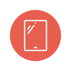 Wall Mural - tablet thin line icon