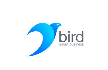 Fototapete - Bird Logo abstract design vector template...Business success log